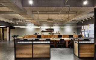 上海長寧區(qū)來福士工業(yè)風(fēng)辦公室裝修五大特點