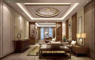 上海同濟裝飾打造經(jīng)典新中式風(fēng)格辦公室裝修