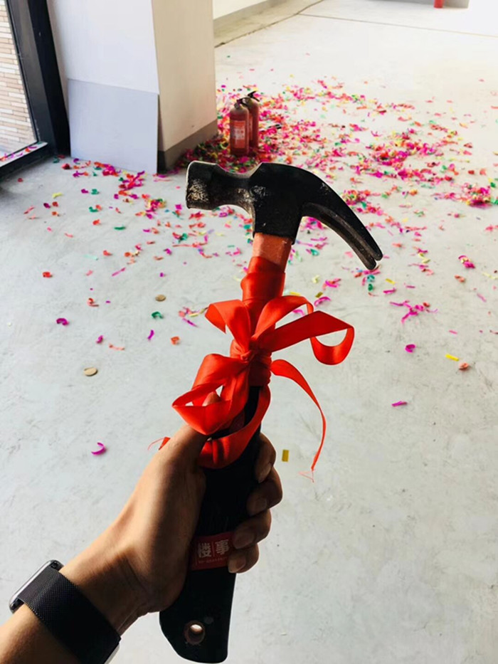 辦公室裝修：360教育在線開工大吉現場