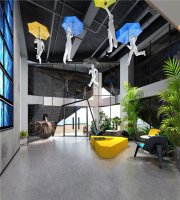 工業(yè)風(fēng)辦公室裝修效果圖