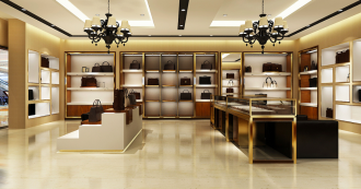 高檔箱包店裝修效果圖