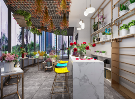 上海裝修公司_花店裝修效果圖