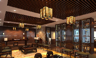 寶山區(qū)月浦智造社古典風(fēng)辦公室裝修效果圖