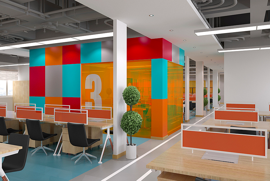 上海浦東新區(qū)游戲公司辦公室裝修效果圖