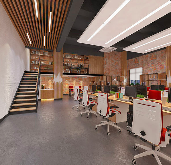 上海青浦區(qū)雙層辦公室裝修效果圖