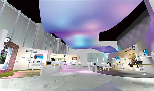 未來(lái)感科技公司辦公室裝修效果圖