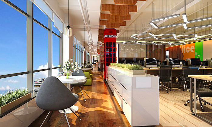  藝術(shù)公司辦公室裝修效果圖