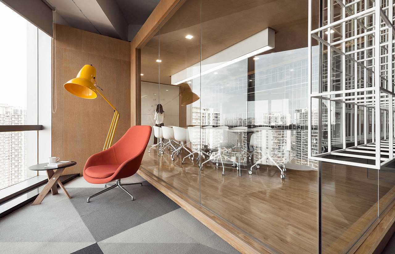 靜安區(qū)影視文化公司辦公室裝修效果圖