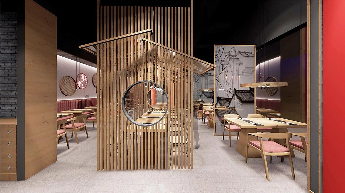 蘇式餐飲店裝效果圖