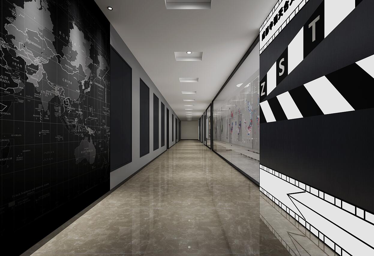 靜安區(qū)跨國(guó)公司辦公室裝修效果圖