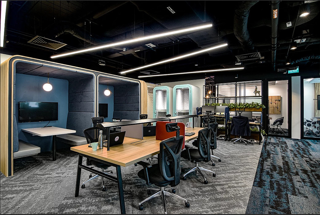 浦東新區(qū)互聯(lián)網(wǎng)科技公司辦公室裝修效果圖