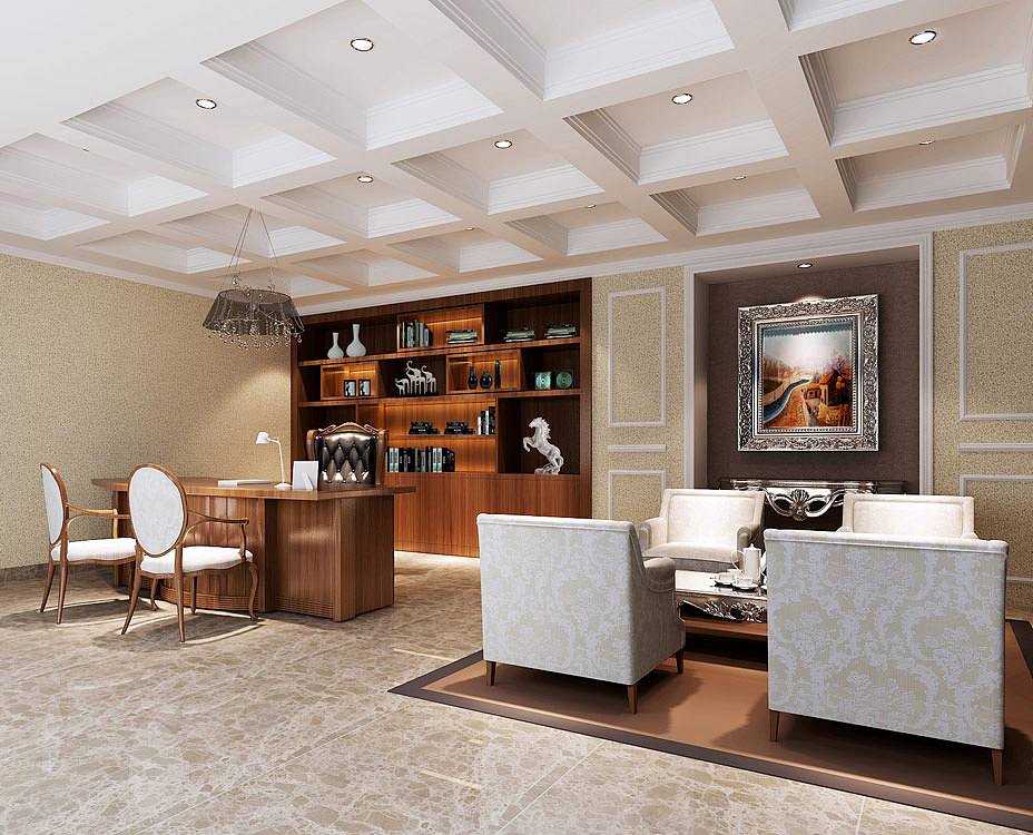 上海辦公室裝修-楊浦區(qū)實業(yè)公司辦公室裝修效果圖